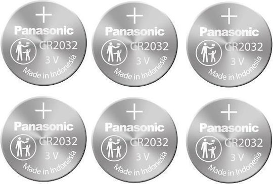 Panasonic Lithium Batterien für Uhren CR2032 3V 6Stück