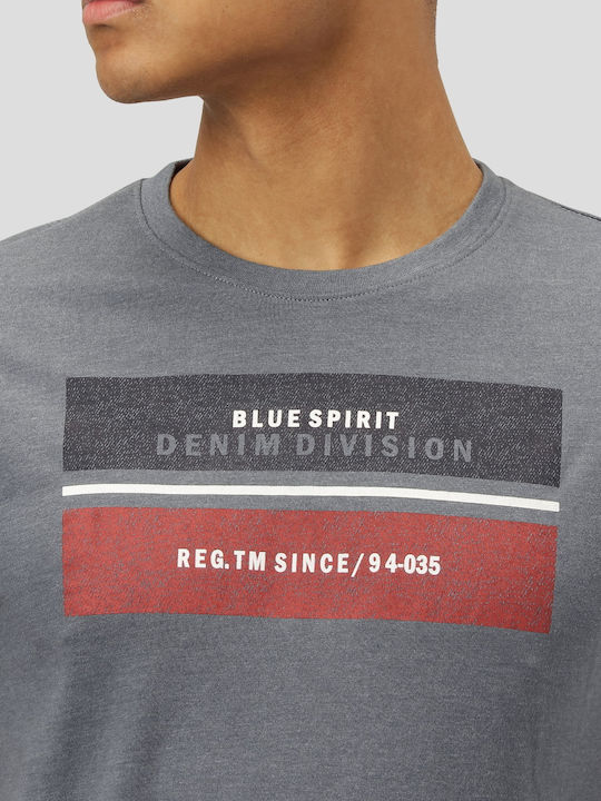 Herren T-Shirt Marcus Jett 28-200413 Petrol Blau