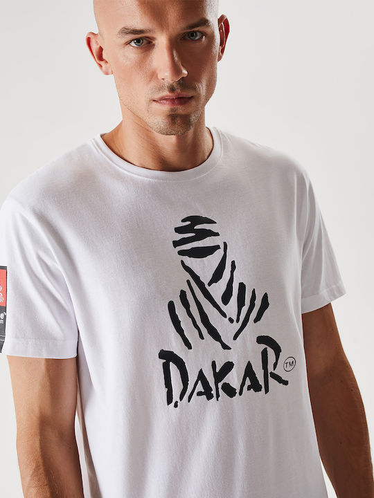 Dakar Tricou Τύπωμα Dkr 0122 Alb