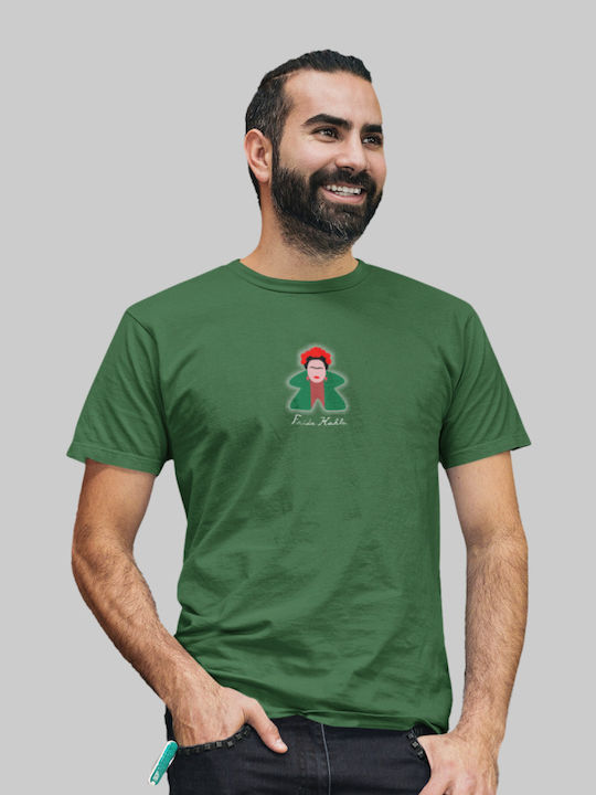 Frida Kahlo Meeple T-shirt Black