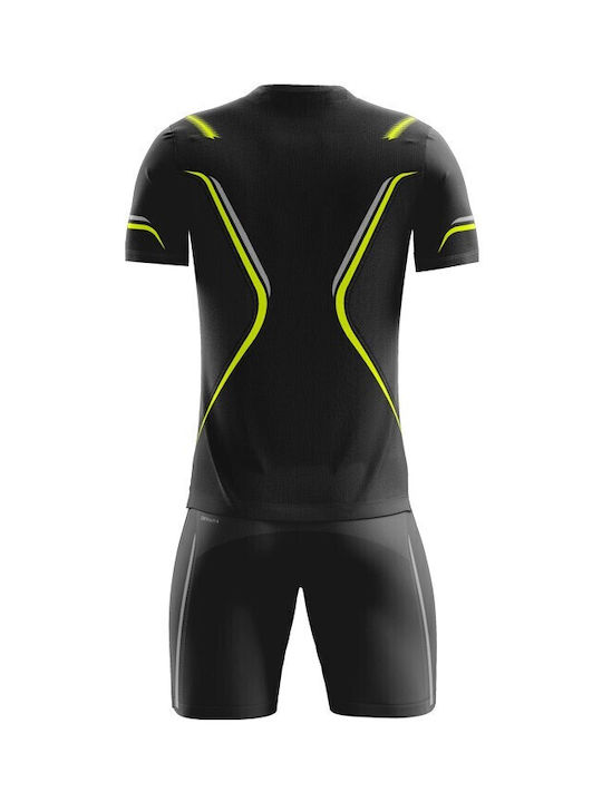 Echipament Padel Zeus Kit Champion Negru Galben Fluo
