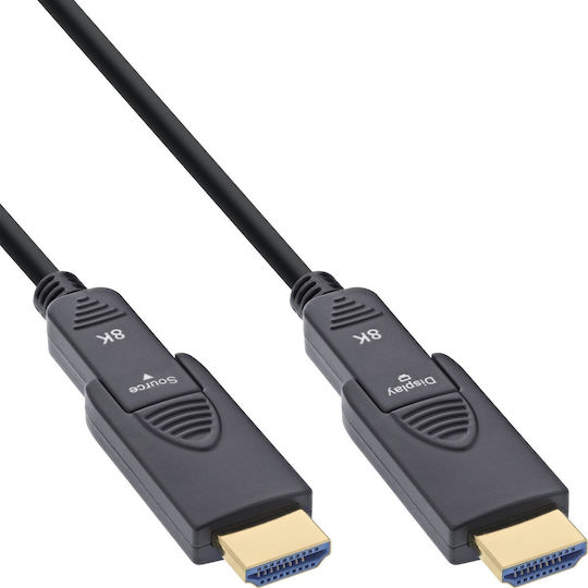 Manhattan Cable HDMI male - HDMI male 50m Μαύρο