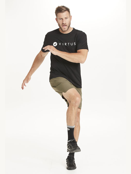 Virtus Tricou Edwardo Logo 1001 Negru