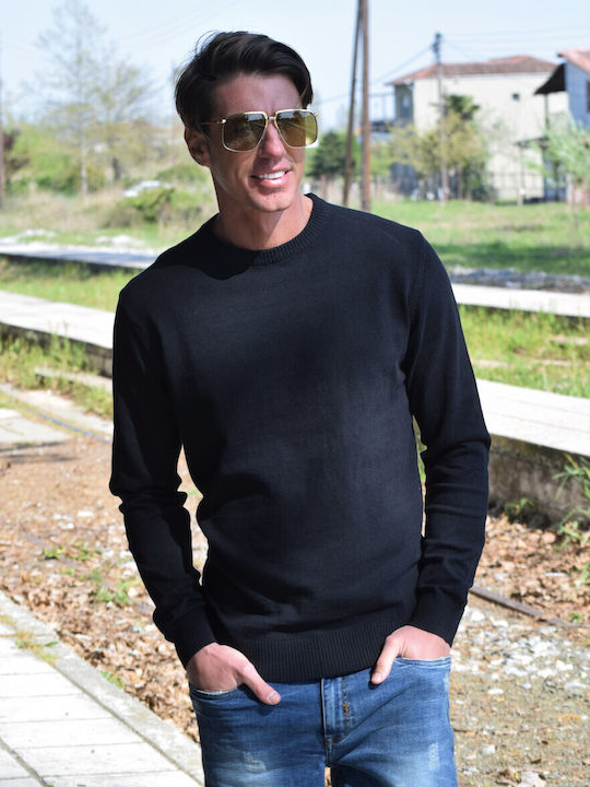 Herrenstrickpullover Schwarz Kode.gr204