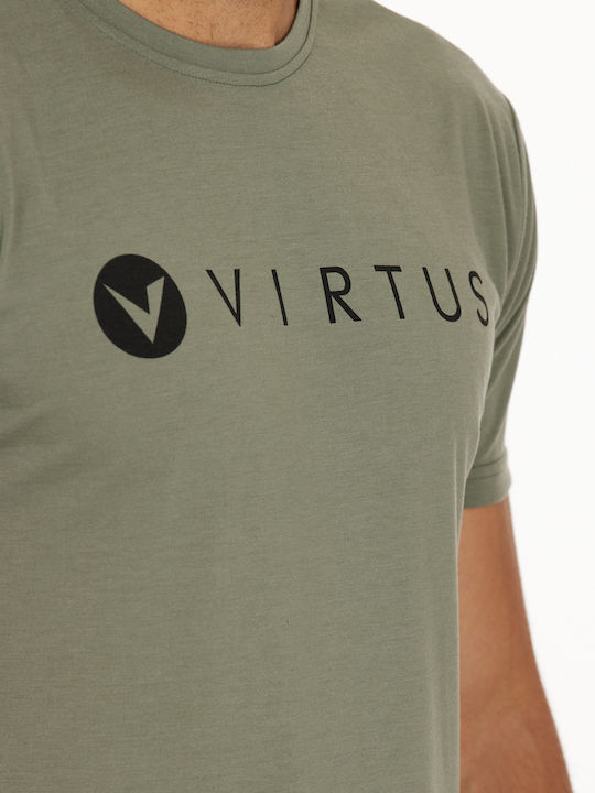 Virtus T-shirt Edwardo Logo 3158 Smoked Sage