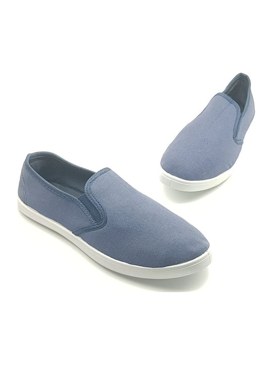Πάνινα Ανδρικά Slip-On Μπλε