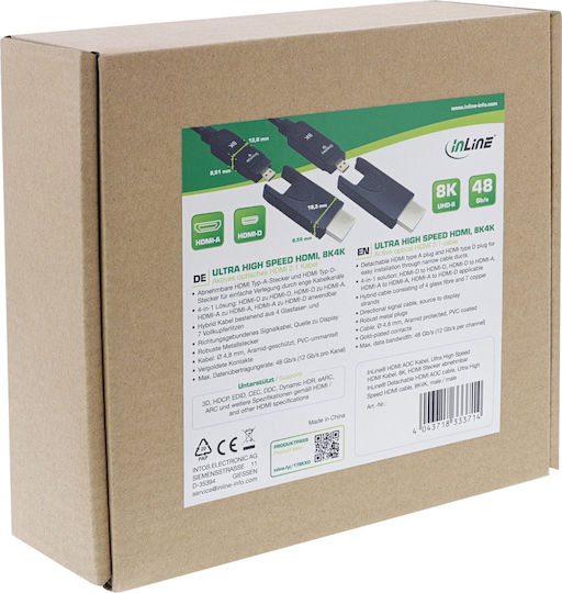 InLine Cable HDMI male - HDMI male 20m Black