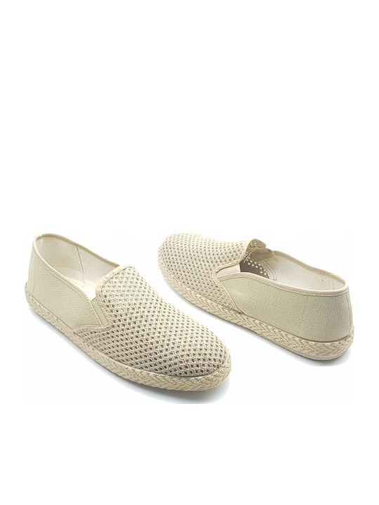 Πάνινα Ανδρικά Slip-On Μπεζ