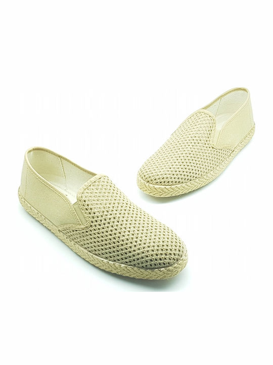 Πάνινα Ανδρικά Slip-On Μπεζ