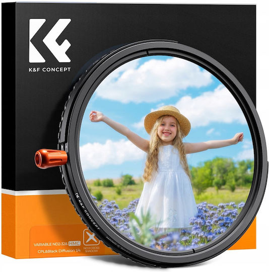 K&F Concept Filter CPL / Diffusion Durchmesser 49mm für Kameraobjektive