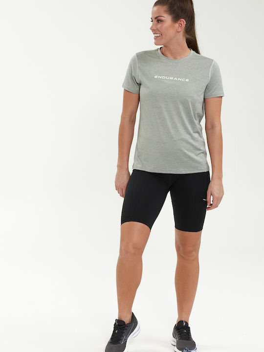 Endurance T-Shirt Wange W Melange S S Tee 3131 Dusty Teal