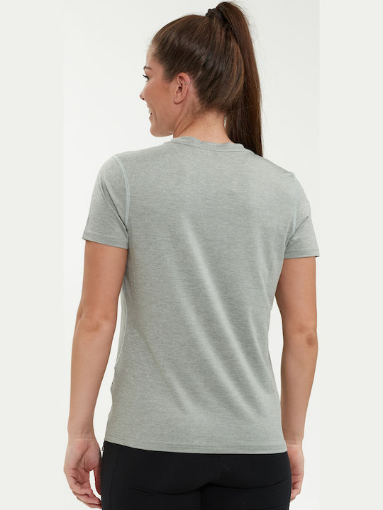 Endurance T-Shirt Wange W Melange S S Tee 3131 Dusty Teal