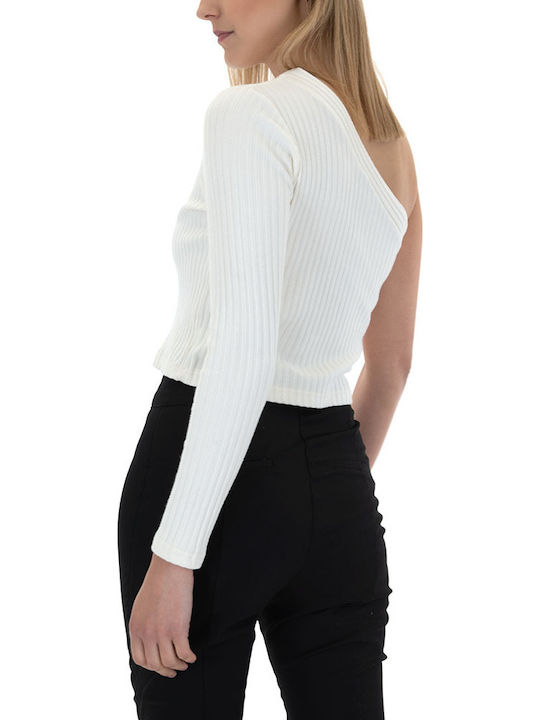 Black N Black Top Women's Black & Black Ecru W22b2160-off-white