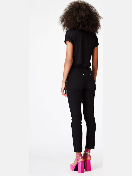 Cotton Five-Pocket Women's Trousers Black Sarah Lawrence Black