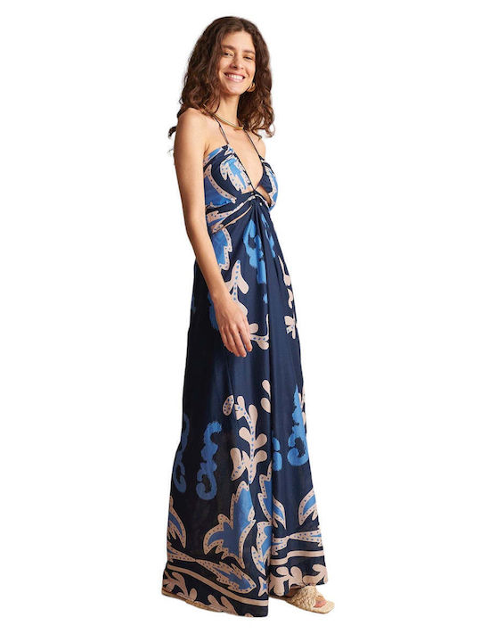 Maxi Kleid Besonderes Druck Bindung
