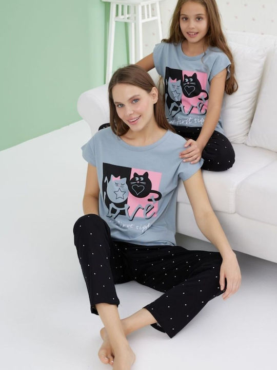Pijamale Dama Misenza Silvia Bumbac Negru