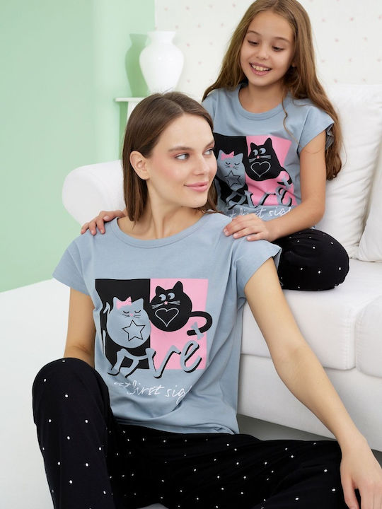 Pijamale Dama Misenza Silvia Bumbac Negru