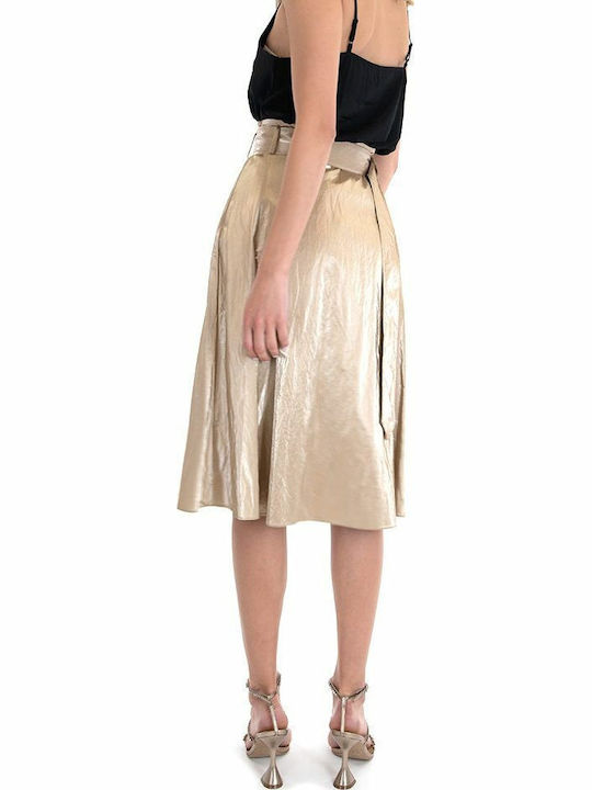 Imperial Pleated Skirt Women Imperial Χρυσο G9990010h-1201