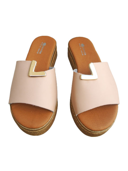 Blondie Anatomic Slippers Salmon Soft Insole Greek Made Blondie Anatomic Slippers Salmon Soft Insole Greek Made
