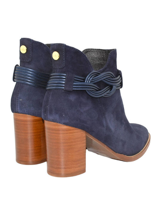 Leder Stiefeletten Mlv Cecilia16 Blau