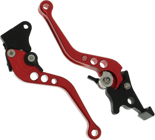 Adjustable Aluminum Brake Clutch Bike Levers Red OEM