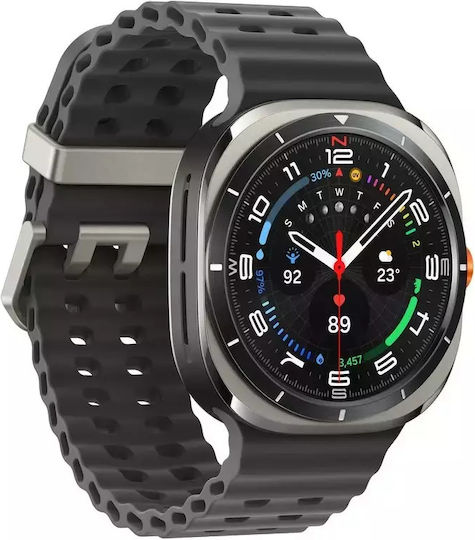 Samsung Galaxy Watch Ultra (2025) Titanium 47mm Waterproof with eSIM and Heart Rate Monitor (Silver)