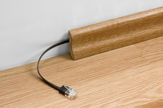 Goobay Flat U/UTP Cat.6 (Gigabit) Καλώδιο Δικτύου Ethernet 10m Μπεζ