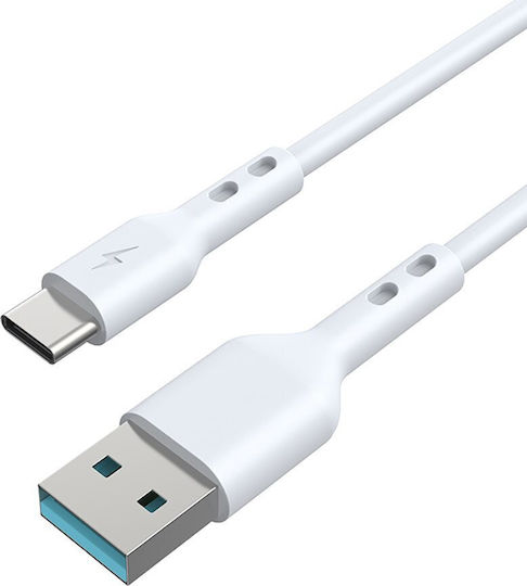 BWOO Cablu USB 2.0 USB-C Masculin - USB-A Alb 1m X172C