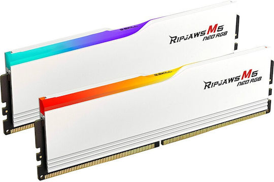 G.Skill Ripjaws M5 Neo RGB 32GB DDR5 RAM cu 2 module (2x16GB) și
