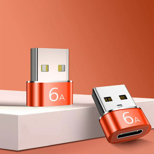 Techsuit Μετατροπέας USB-A male σε USB-C female 1τμχ
