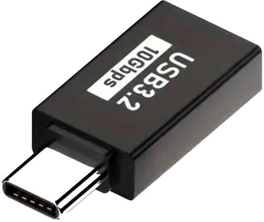 Techsuit Μετατροπέας USB-C male σε USB-A female 1τμχ