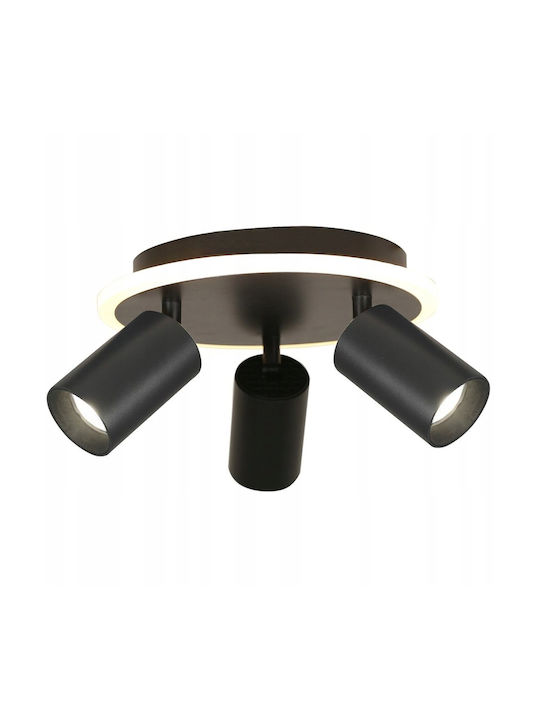 Light Prestige Ceiling Mount Light Gray with Integrated LED
