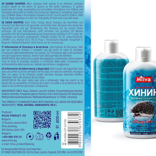 Milva Шампоан against Hair Loss for Добре Hair 1x200ml