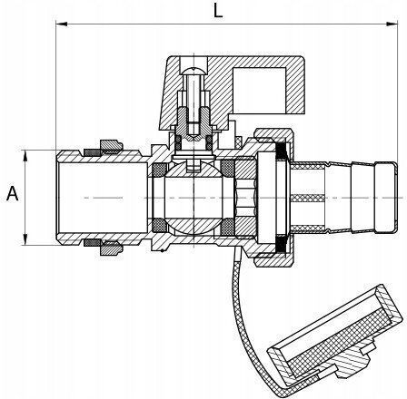 Diamond Vana / Comutator 1/2" cu conector