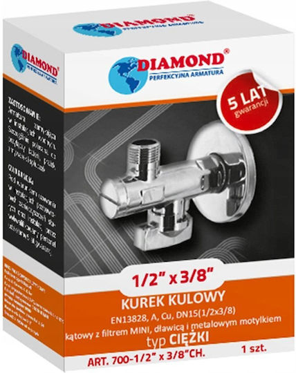 Diamond Vana / Comutator Colțar 1/2"x1/2"