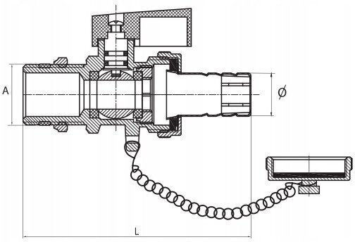 Diamond Vana / Comutator 1/2" cu conector