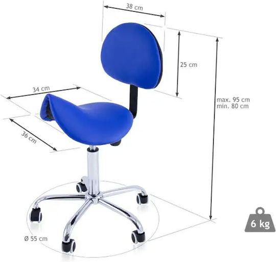 Quirumed Scaun Medical cu spătar Black 359-TPCRM-NE