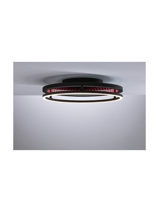 Paulmann Ceiling Mount Light Black with Integrated LED and Remote Control