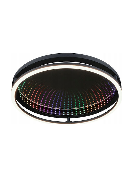 Paulmann Ceiling Mount Light Black with Integrated LED and Remote Control