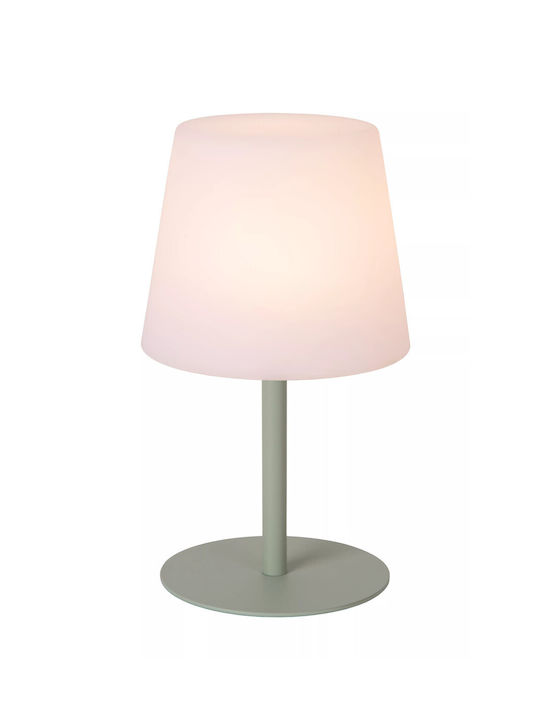 Lucide Lightning Tyon Πορτατίφ LED με Λευκό Καπέλο και Πράσινη Βάση