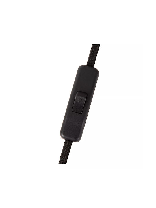 Lucide Lightning Πορτατίφ για Ντουί E14 με Μπεζ Καπέλο και Καφέ Βάση