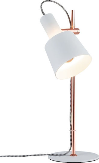 Paulmann Neordic Metall Tischlampe für Fassung E14 mit Weiß Schirm und Basis Paulmann Neordic Metall Tischlampe für Fassung E14 mit Weiß Schirm und Basis