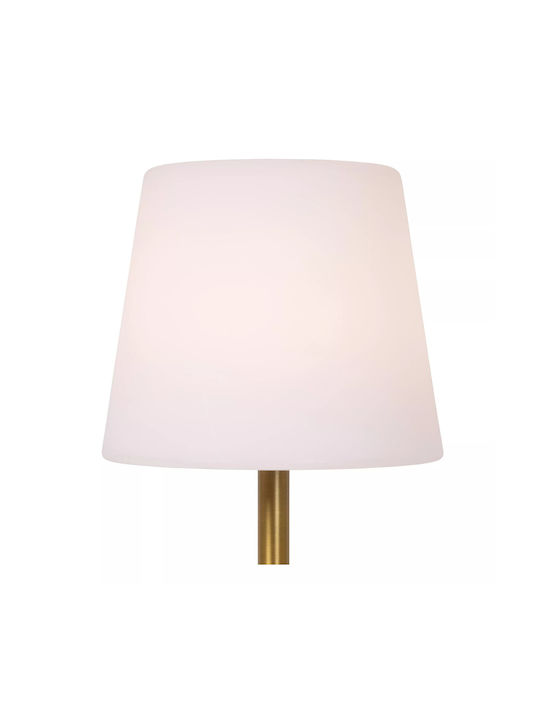 Lucide Lightning Tyon Table Lamp LED with Gold Shade and Base
