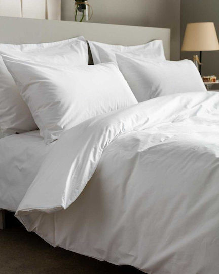 Cearceafuri Pentru Hotel Pat Dublu Perca 200tc Vesta Home Aiolos Alb 240x280