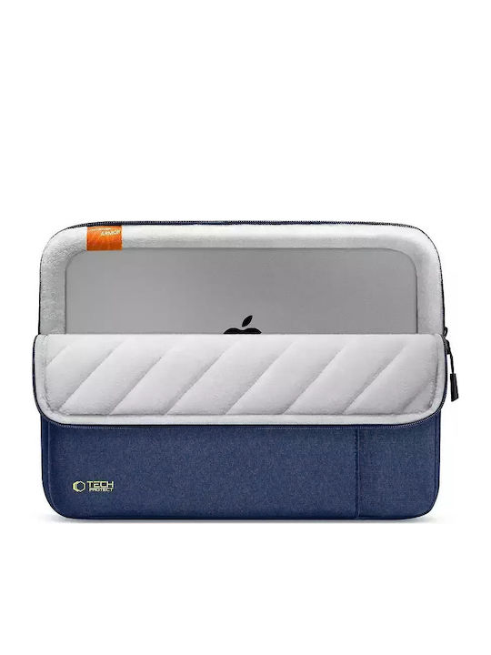 Tech-Protect Defender Tasche für Laptop 14" in Blau Farbe