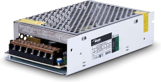 Akyga Τροφοδοτικό LED IP20 Ισχύος 75W με Τάση Εξόδου 12V