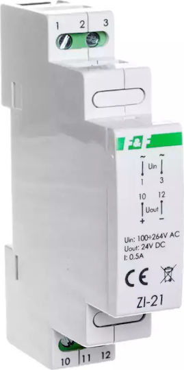 F&F Τροφοδοτικό LED Ισχύος 12W με Τάση Εξόδου 24V