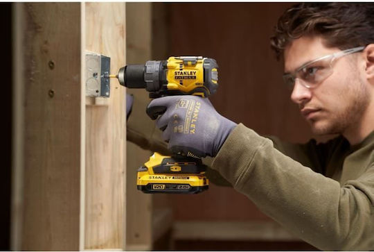 Stanley SFMCD725D2K Percussive Battery Brushless Drill Driver 18V 2x2Ah