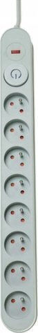 Plastrol Power Strip Safety with Switch and Cable 3m Gray