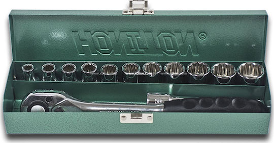 Комплект ключове Honiton 13 части/12cat 1/2" 4030